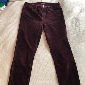 Maroon corduroy pants